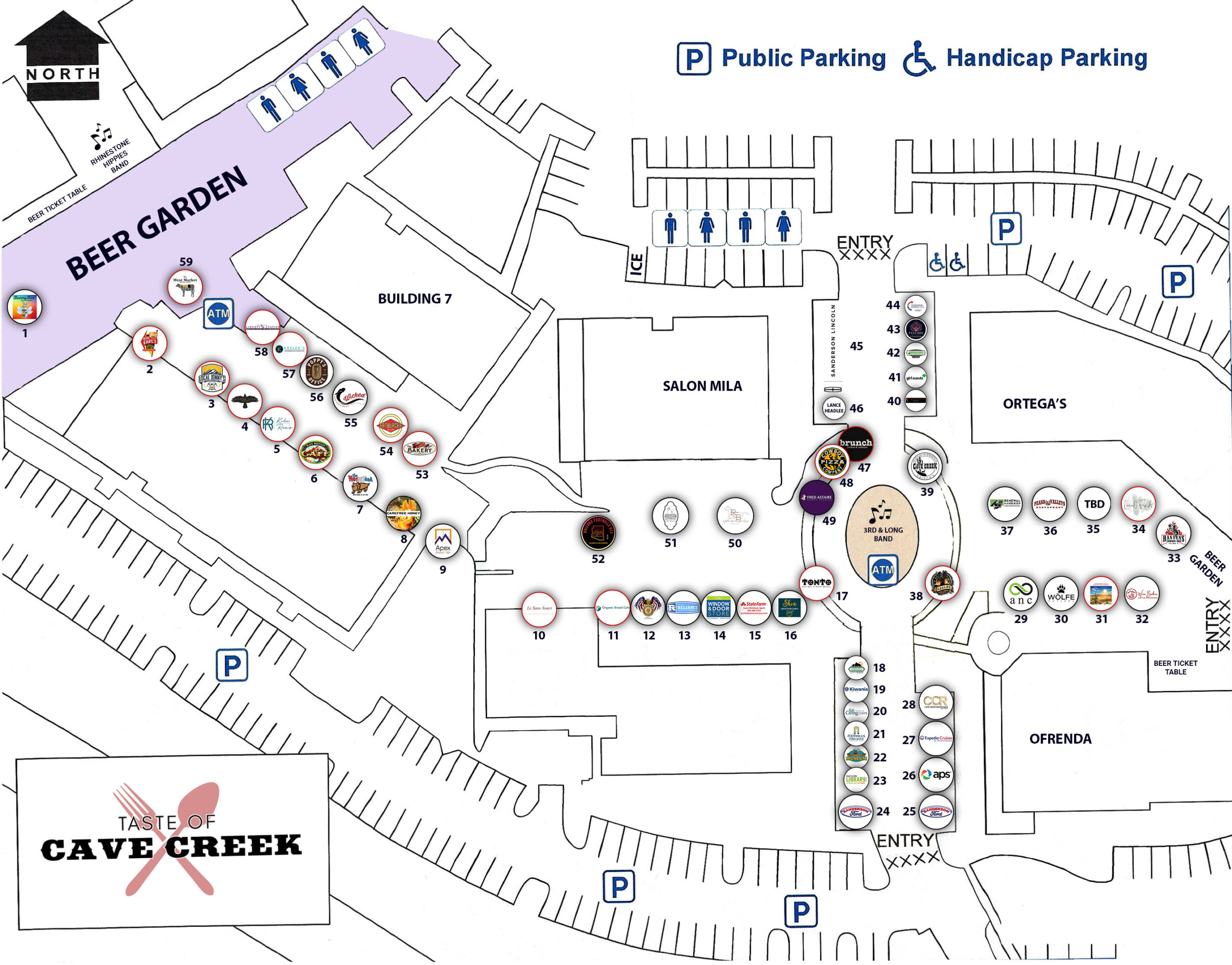 Taste of Cave Creek Map & Restaurant Menus
